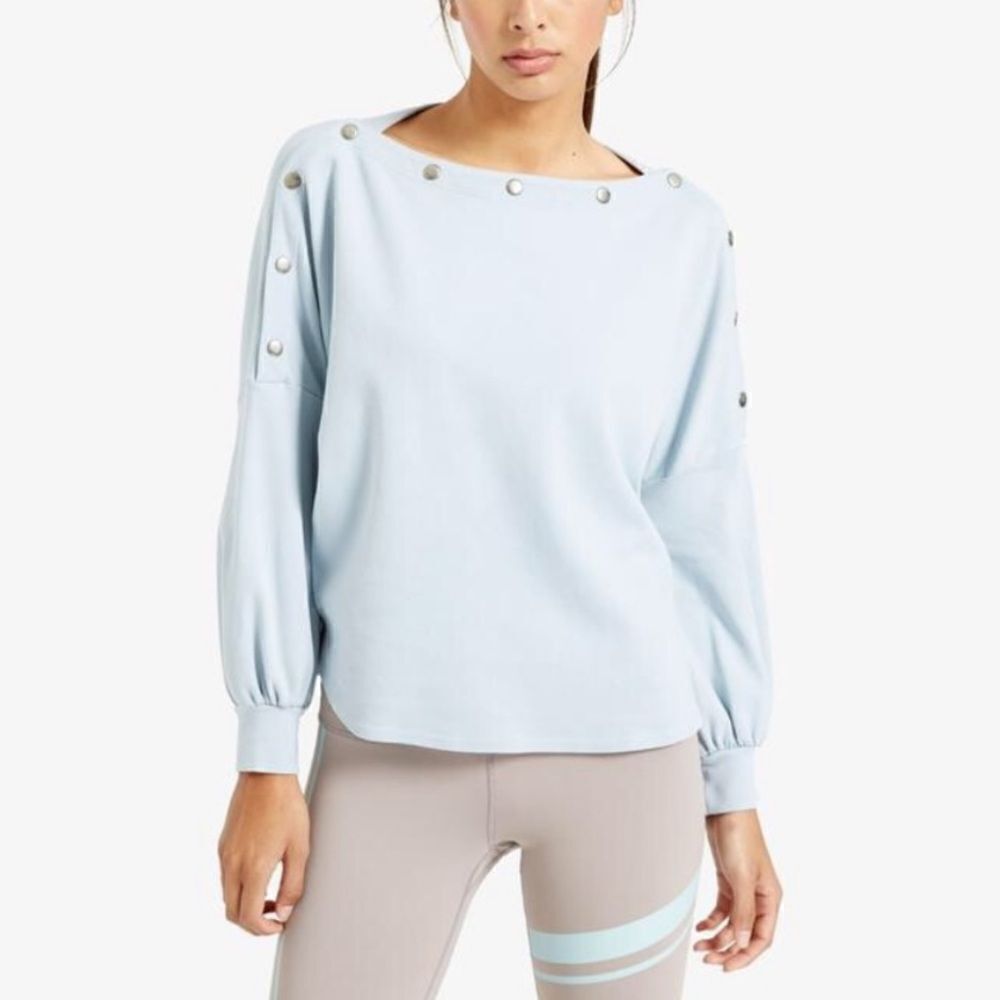 Vimmia Sweatshirt Women’s XS The Ballet Physique Mist Boundary Snap Pullover Top